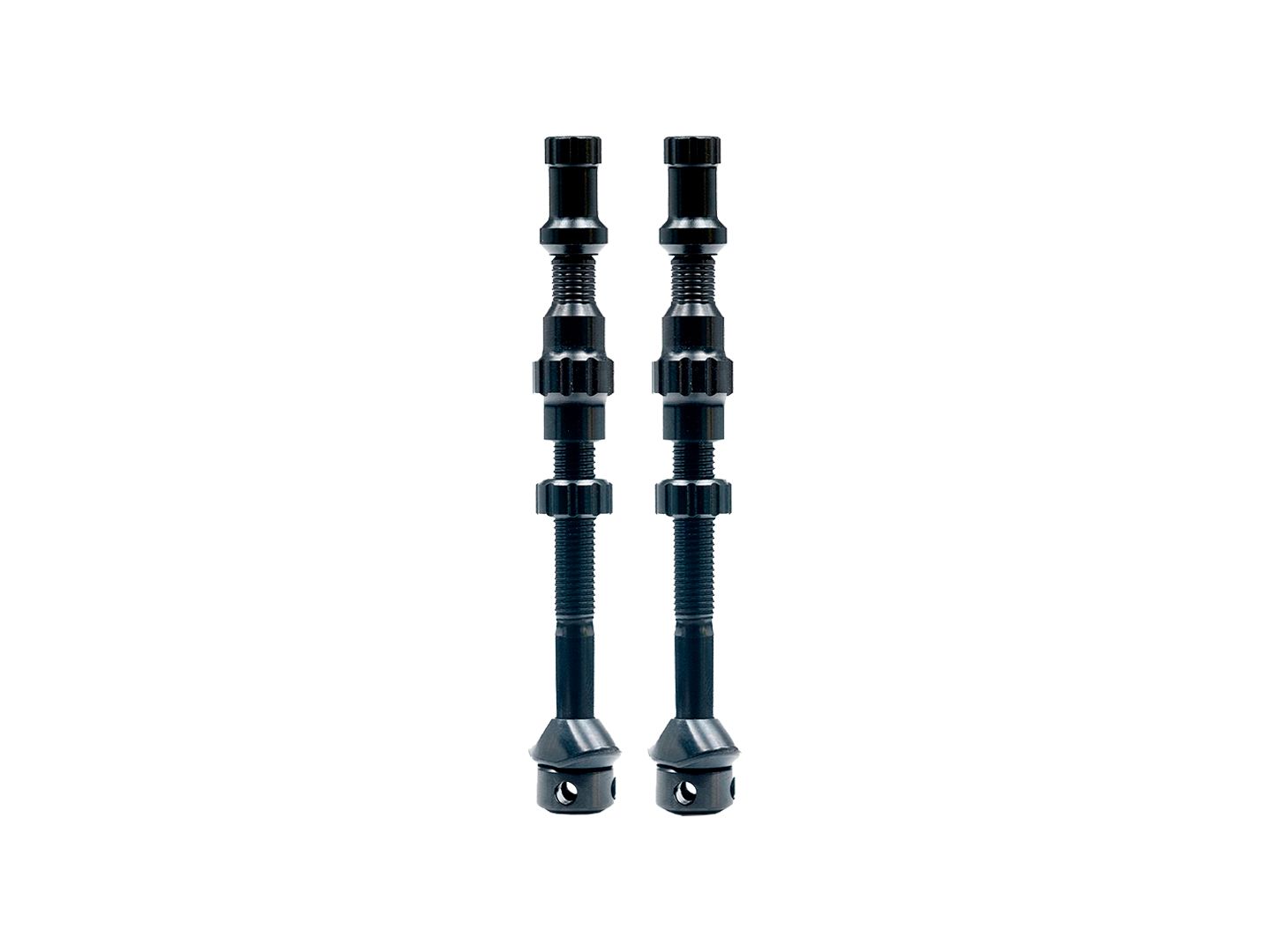 Stans Tubeless Exo-Core Valve Stems - Alloy Tall Black Pair