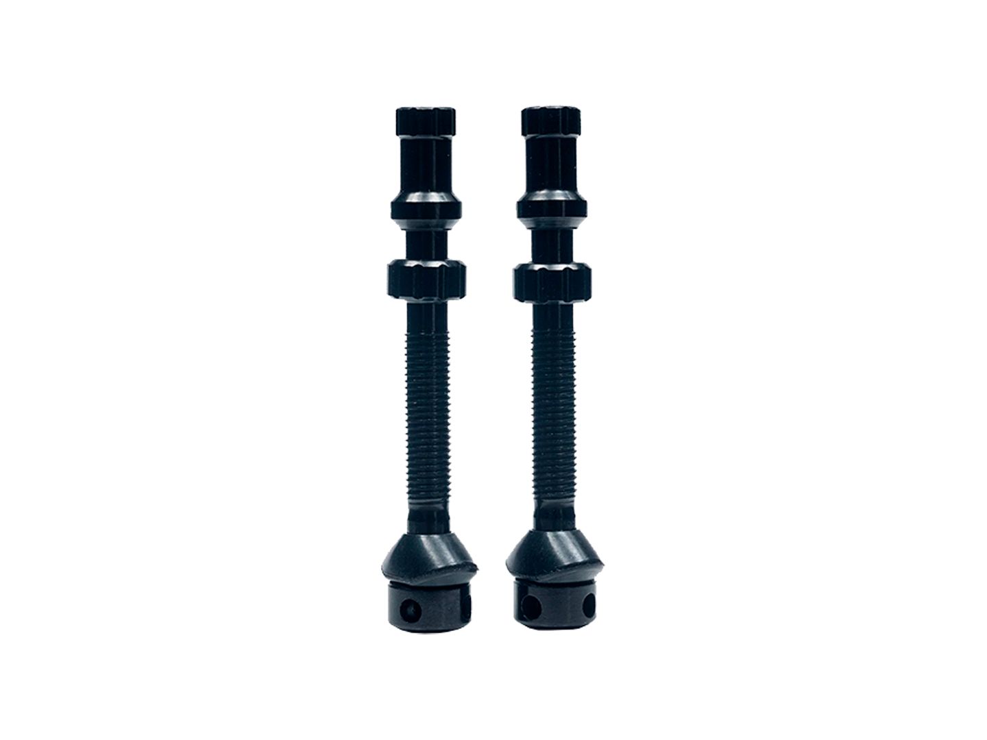 Stans Tubeless Universal+ Valve Stems - Alloy Medium Black Pair