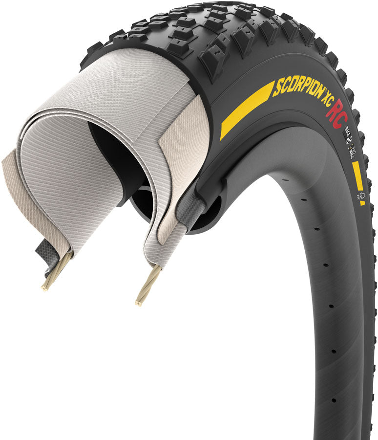 Pirelli Scorpion XC RC Tire - 29 x 2.4 Tubeless Folding YLW Label Team Edition ProWall Race