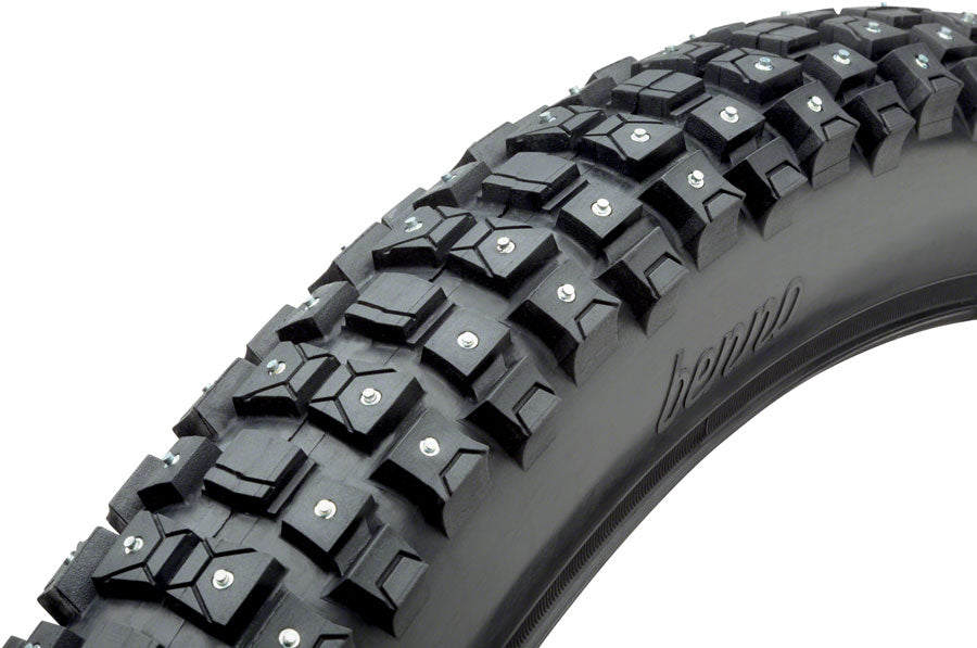 Benno Studded Snow Tire - 26 x  2.35" Clincher Wire 306 Studs Black