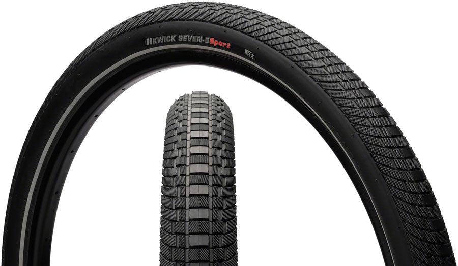 Kenda Kwick Seven.5 Tire - 27.5 x 2 Clincher Wire Black/Reflective 60tpi KS