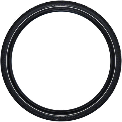 Schwalbe Marathon Efficiency Tire - 700 x 38 Clincher Folding BLK/Reflective Evolution Line Super Race Addix Race E-50