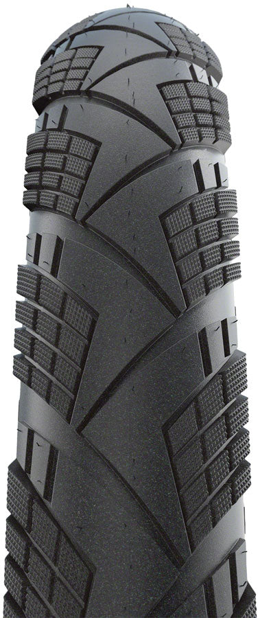Schwalbe Marathon Efficiency Tire - 700 x 50 Clincher Folding BLK/Reflective Evolution Line Super Race Addix Race E-50