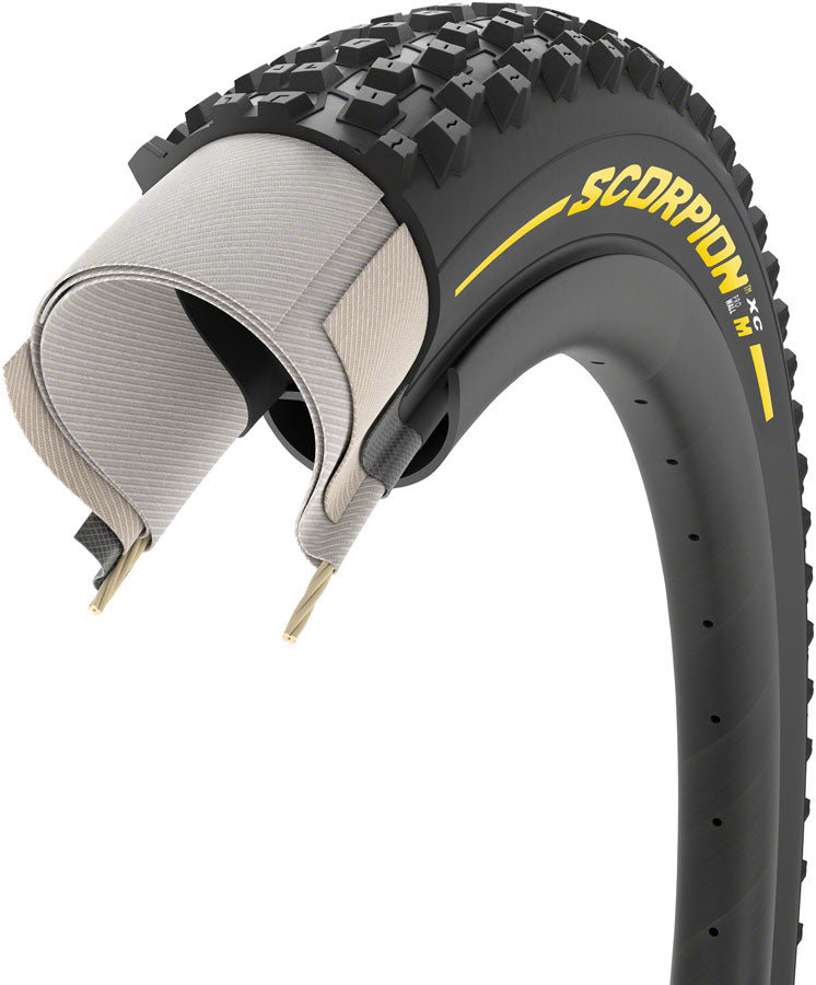 Pirelli Scorpion XC M Tire - 29 x 2.2 Tubeless Folding YLW Label Team Edition ProWall SmartGrip