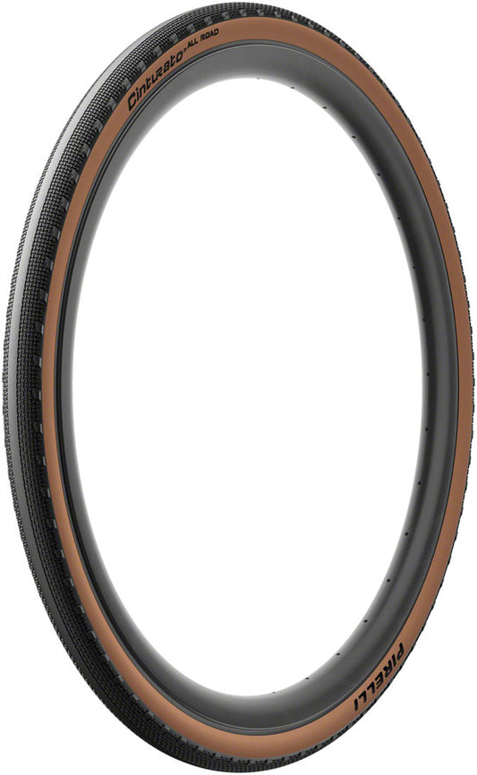 Pirelli Cinturato All Road Tire - 700 x 35 Tubeless Folding Classic Tan TechWALL+ Pro Gravel