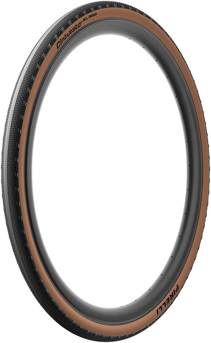 Pirelli Cinturato All Road Tire - 700 x 40 Tubeless Folding Classic Tan TechWALL+ Pro Gravel
