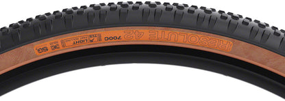 WTB Resolute Tire - 700 x 42 TCS Tubeless Folding BLK/Tan Light/Fast Rolling Dual DNA SG2