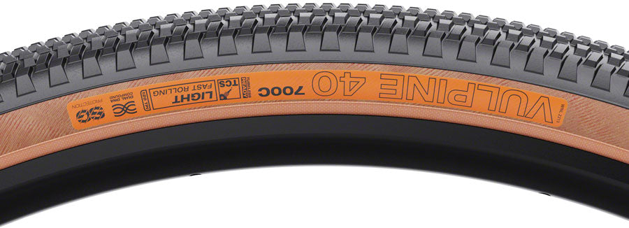 WTB Vulpine Tire - 700 x 40 TCS Tubeless Folding BLK/Tan Light/Fast Rolling Dual DNA SG