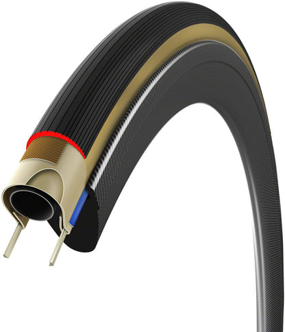 Vittoria Corsa Pro Tire - 700 x 26 Clincher Folding BLK/Tan Graphene + Silica G2.0
