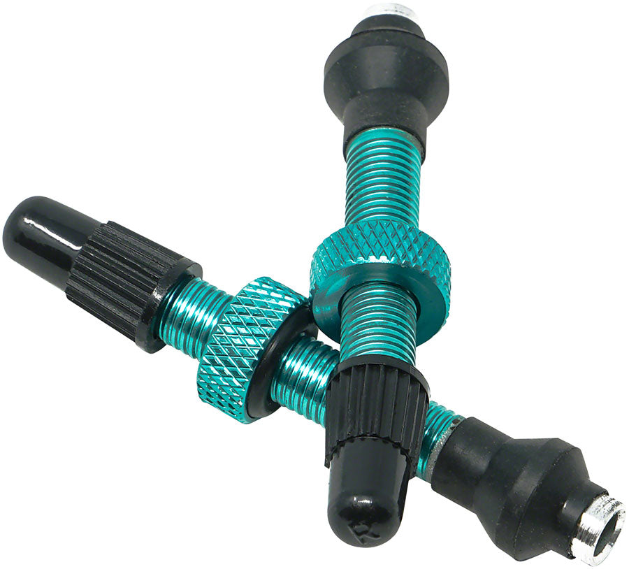 Industry Nine Tubeless Valves - 40mm Turquoise Pair