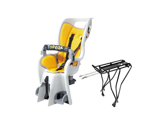 Topeak Baby Seat II Child Seat With Disc Compatible Rear Rack - Fits 26