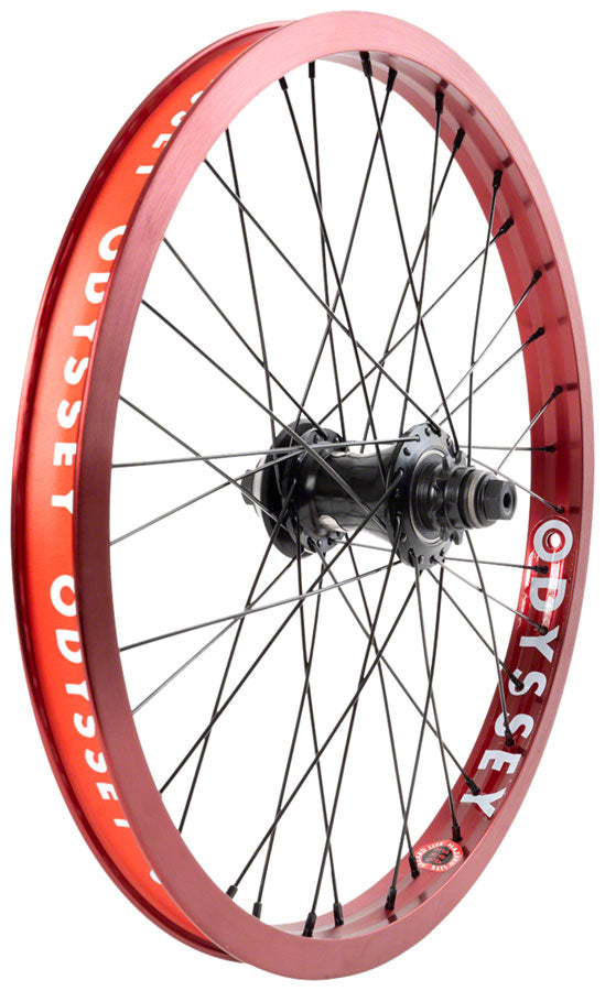 Odyssey Hazard Lite Rear Wheel - 20" 14 x 110mm Rim Brake Cassette RHD/LHD Anodized Red Clincher