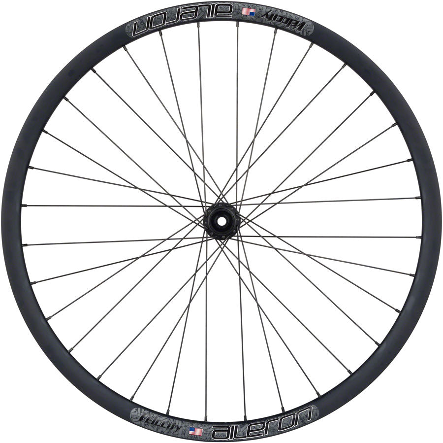 Quality Wheels Bear Pawls / Velocity Aileron Front Wheel - 700c 12 x 100mm Center-Lock BLK 32H