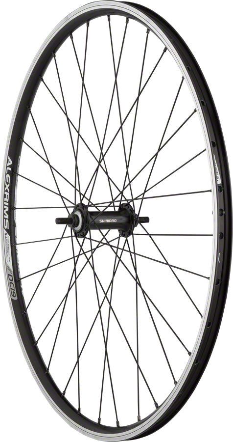 Quality Wheels Value Double Wall Series Front Wheel - 26" 9x1 Threaded x 100mm Rim Brake BLK Clincher 32H