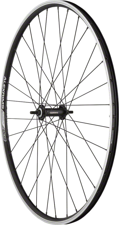 Quality Wheels Value Double Wall Series Front Wheel - 700 9x1 Threaded x 100mm Rim Brake BLK Clincher 32H