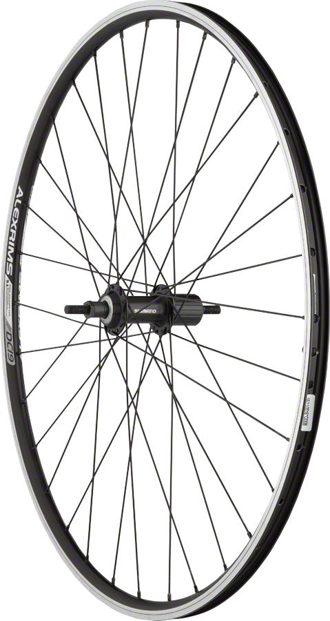 Quality Wheels Value Double Wall Series Rear Wheel - 700 10 x 1 x 135mm Rim Brake HG 10 BLK Clincher 32H