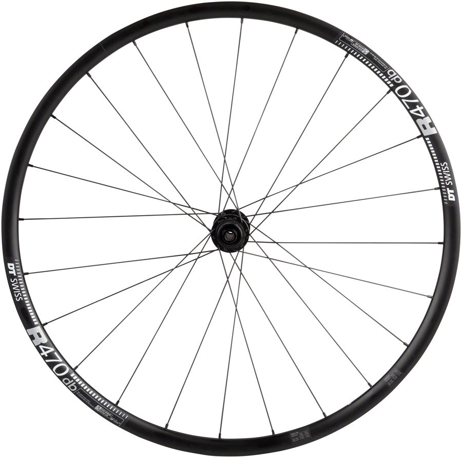 Quality Wheels DT 350/DT R470db Front Wheel - 700 12 x 100mm Center-Lock BLK 24H