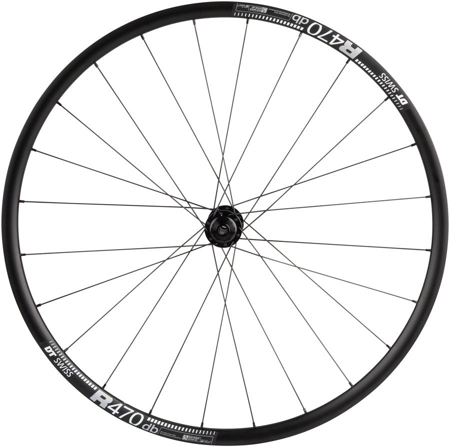 Quality Wheels DT 350/DT R470db Front Wheel - 700 12 x 100mm Center-Lock BLK 24H
