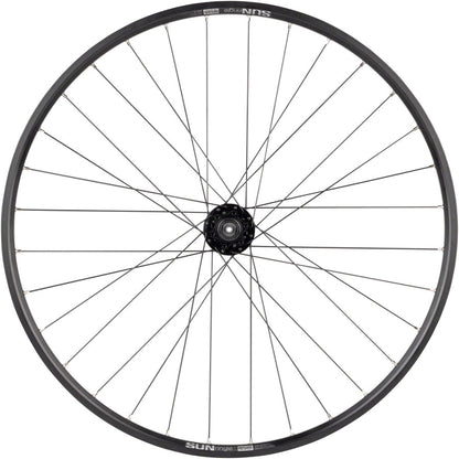Quality Wheels Value Double Wall Series Disc Front Wheel - 27.5" QR x 100mm 6-Bolt/Rim BLK 32H