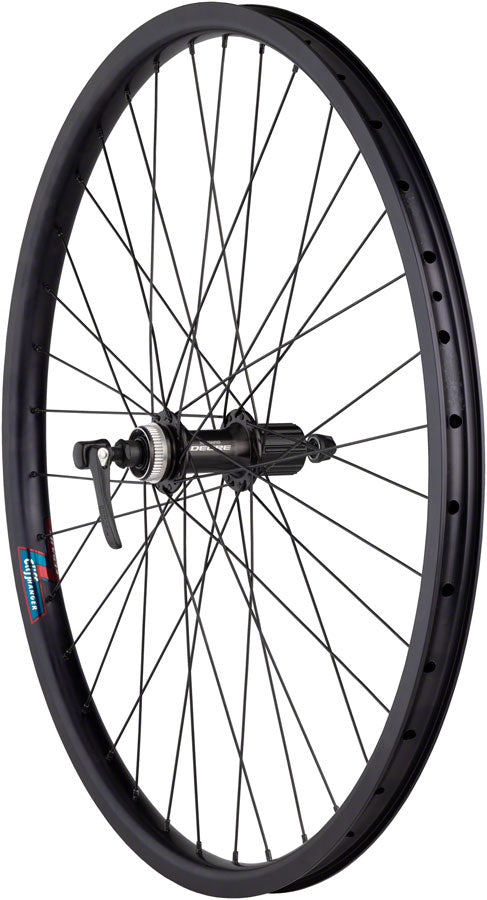 Quality Wheels Value HD Series Disc Rear Wheel - 26" QR x 135mm Center-Lock HG 10 BLK 32H