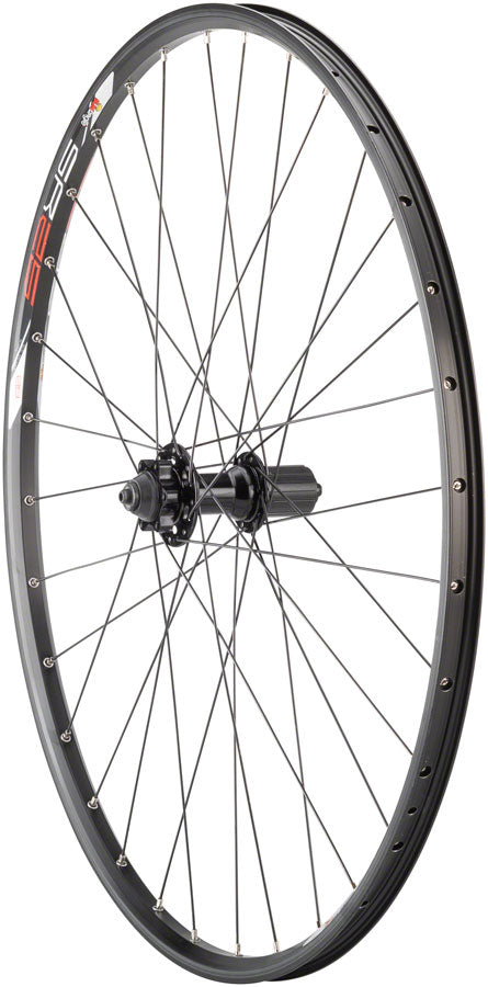 Quality Wheels Value Double Wall Series Disc Rear Wheel - 29" QR x 135mm 6-Bolt HG 10 BLK Clincher 32H