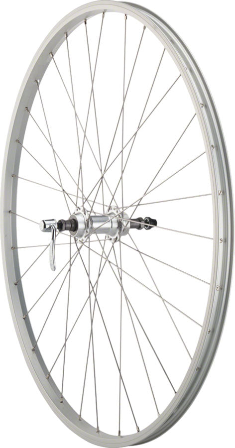 Quality Wheels Value Single Wall Series Rear Wheel - 700 QR x 135mm Rim Brake Freewheel Silver Clincher 36H