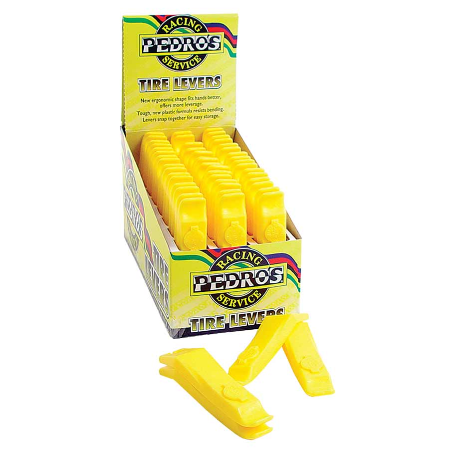 Pedro's Composite Tire Levers Yellow (24 pair/POP)