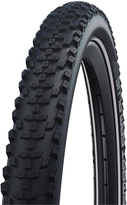 Schwalbe Smart Sam Plus Tire - 29 x 2.1 Clincher Wire BLK/Reflective Performance Line Addix DoubleDefense GreenGuard E-50