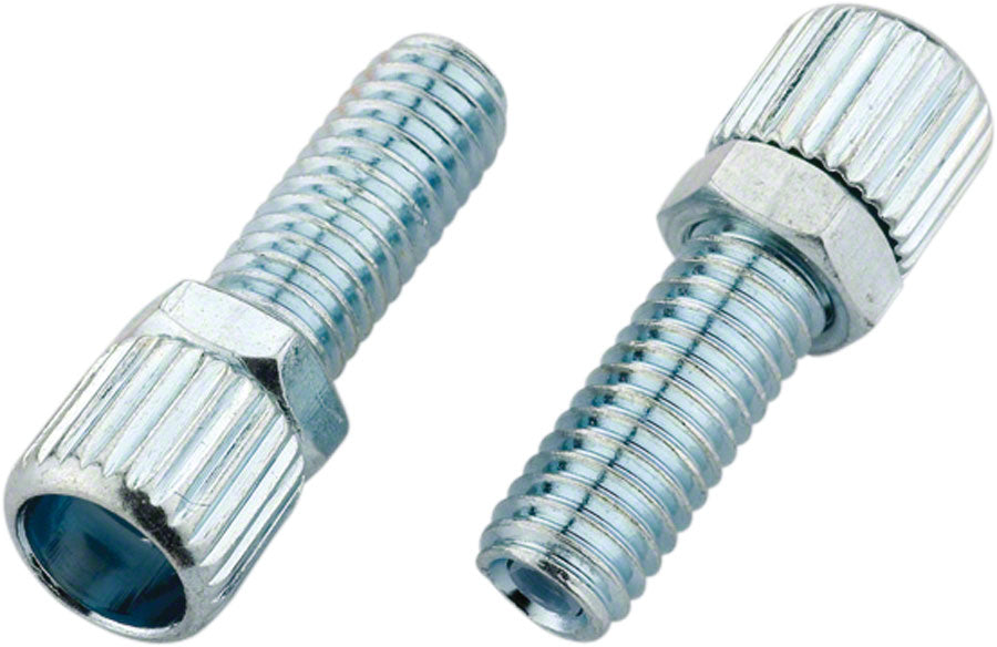 Jagwire M6 Adjusting Barrel - Aluminum Bag of 25 Silver