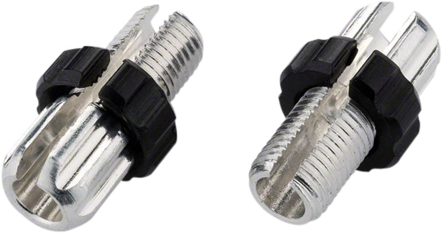 Jagwire M10 Slotted Adjusting Barrel - Aluminum Bag of 10 Silver/Black