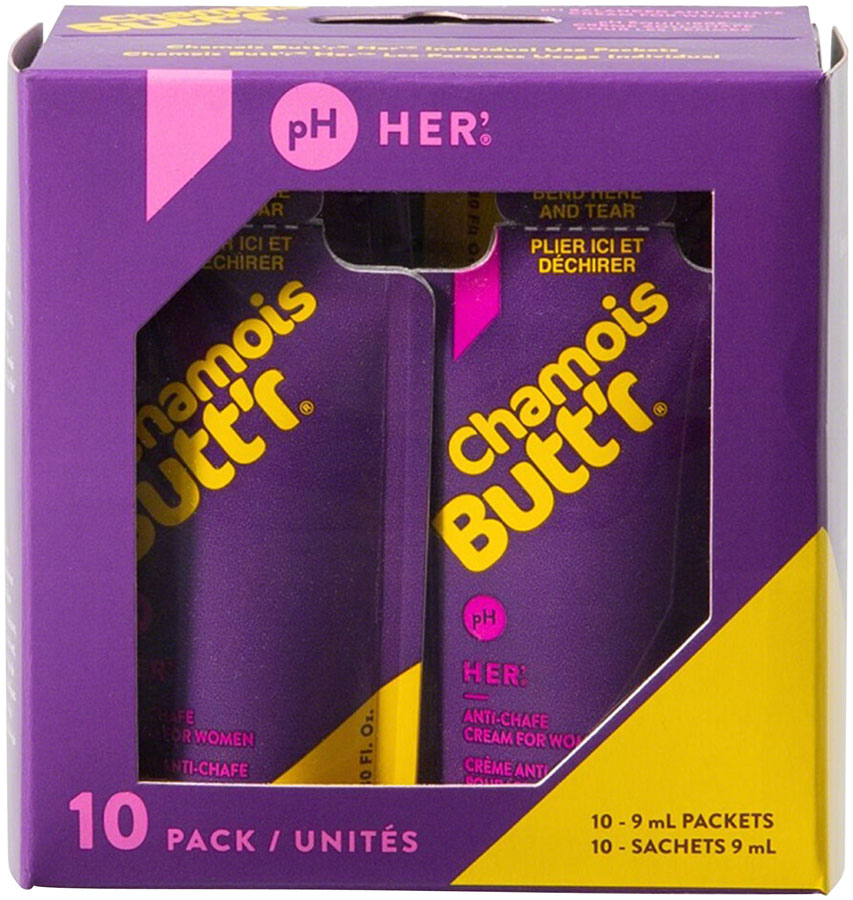 Chamois Butt'r Her': 0.3oz Packet Box of 10