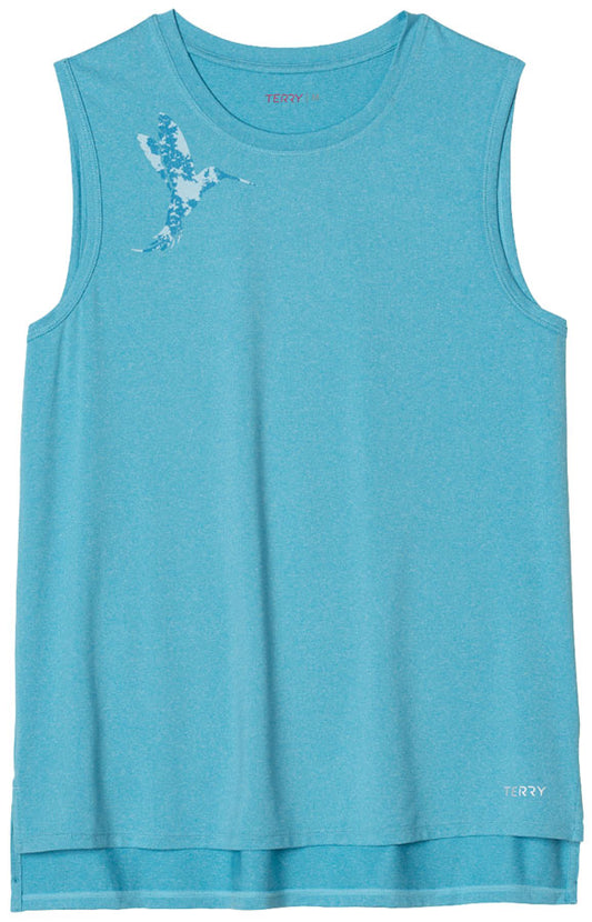 Terry Tech Tank - Horizon Blue Hummingbird X Large