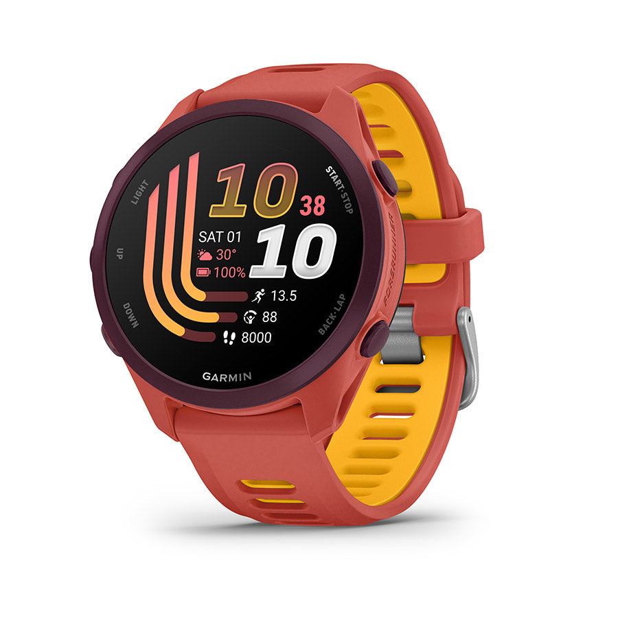 Garmin Forerunner 170 Music Watch Watch Color: Red Pink Wristband: RedPink/Mango - Silicone