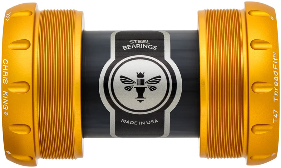 Chris King ThreadFit T47 30x Bottom Bracket - T47 50th Anniversary Matte Gold