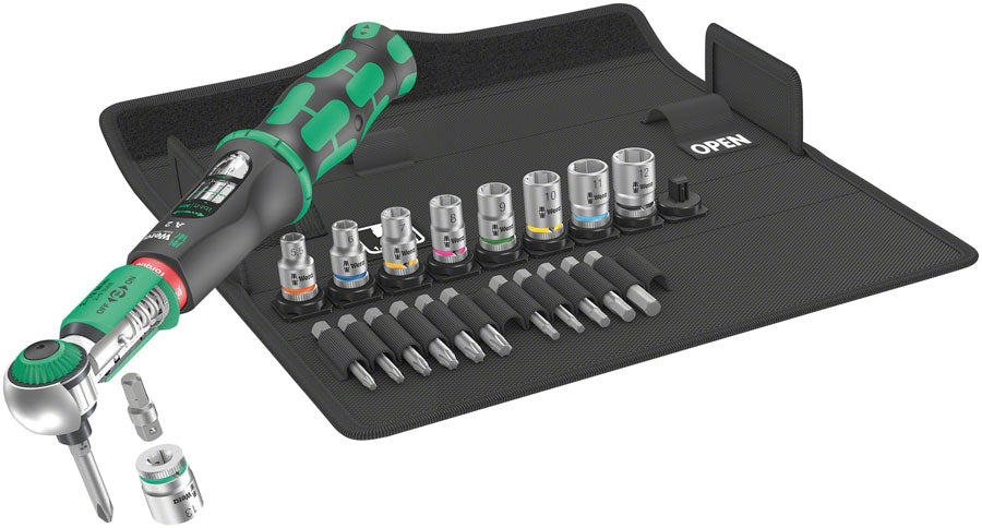 Wera Safe-Torque A 2 Torque Wrench Set 1 - 1/4" Hexagonal 2-12 Nm 23 Pieces
