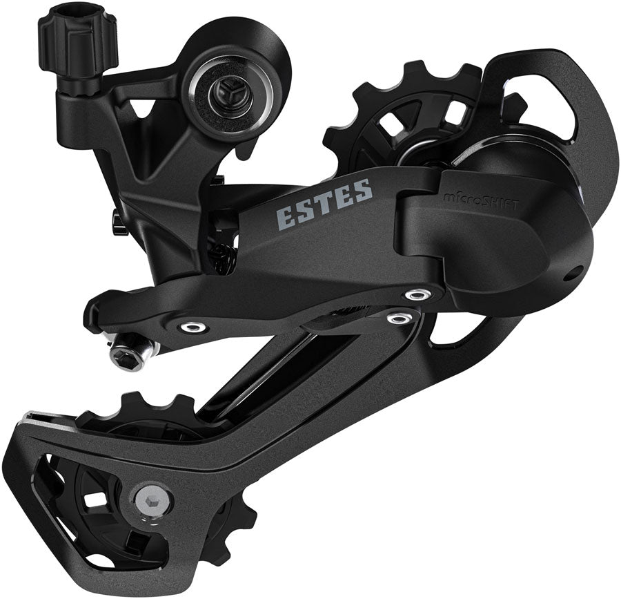 microSHIFT Estes 2x Rear Derailleur - 7/8/9-Speed Long Cage 34-40t Max Cog 11-14t Min Cog 45t Capacity BLK