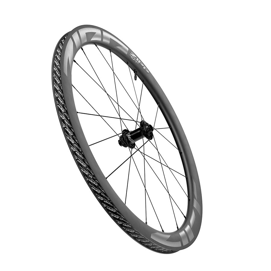 Zipp 404 S A1 Wheel Front 700C / 622 Holes: 20 12mm TA 100mm Disc Center Lock Dark Grey Graphic A1
