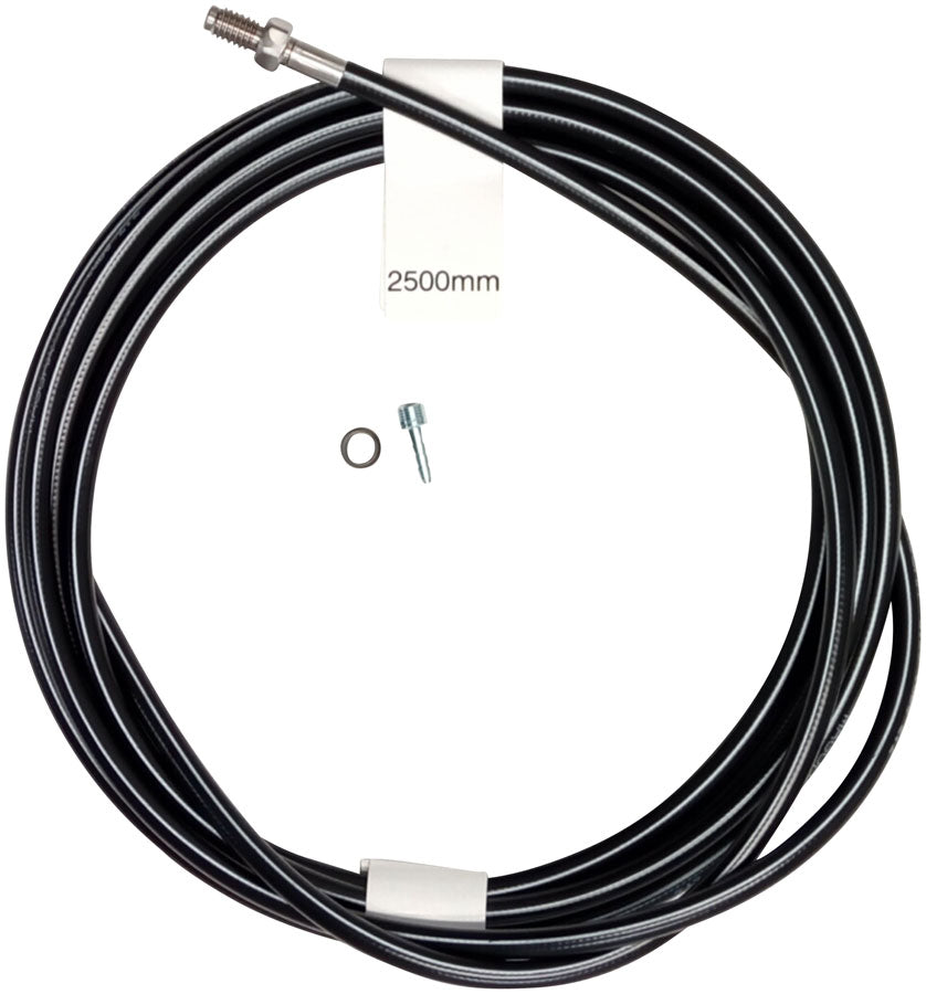 Magura Hydraulic Brake Hose - 2500mm Straight Line Fitting Black