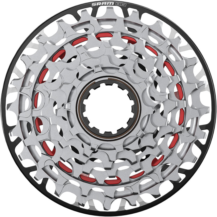 SRAM XX Downhill XS-797 T-Type Cassette - 7-Speed 10-24t For XD Slim Driver Silver