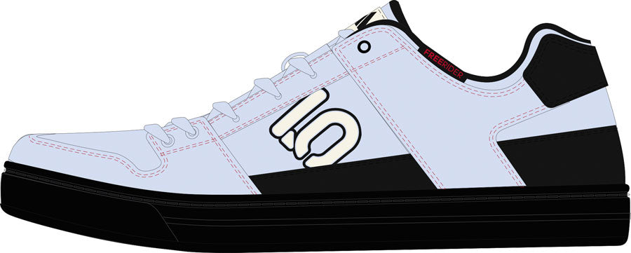 Five Ten Freerider Flat Shoes - Women's Crystal Sky/Off White/Core Black 7.5