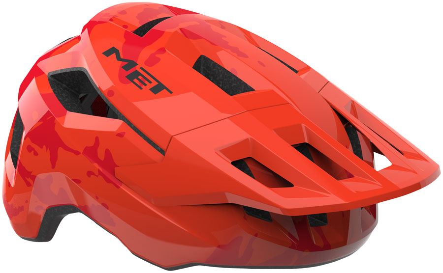 MET Shelter Youth Helmet - Red Glossy Universal