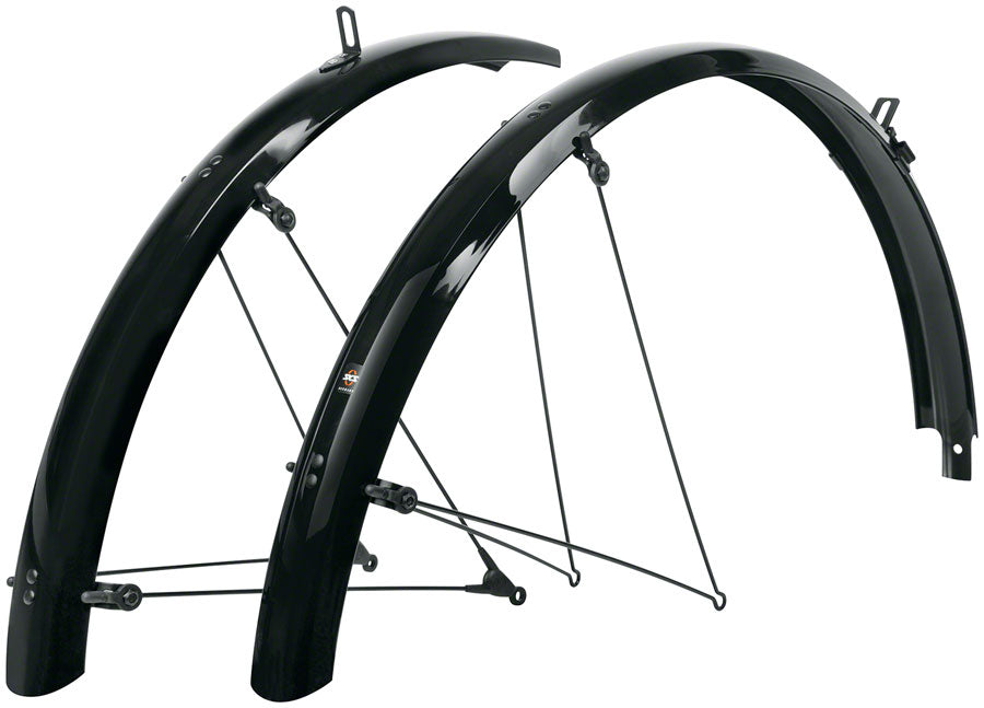 SKS B53 Bluemels Full Coverage Fender Set - 53mm 26 x 1-1.9" Black