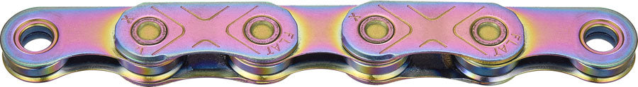 KMC X-Flat Waxed Chain - 12/13-Speed 126 Links Compatible SRAM T-Type AXS Systems Aurora