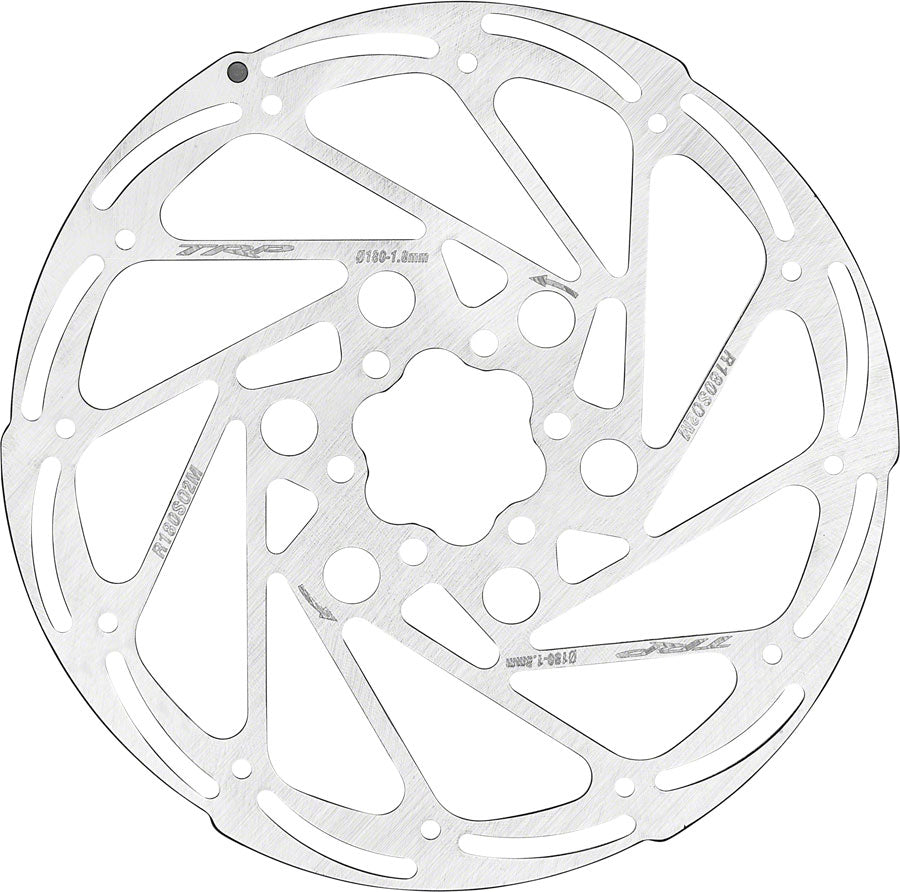 TRP R2 Disc Brake Rotor - 180mm 6-Bolt 1.8mm Rust Blocker Treatment Silver OE Packaging